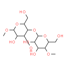 ChemSpider 2D Image | Methyl 4-O-(4-O-methylhexopyranosyl)hexopyranoside | C14H26O11