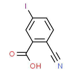 ChemSpider 2D Image | 2-Cyano-5-iodobenzoic acid | C8H4INO2