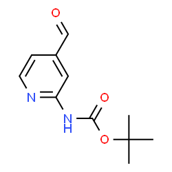 ChemSpider 2D Image | 2-BOC-AMINO-4-FORMYLPYRIDINE | C11H14N2O3