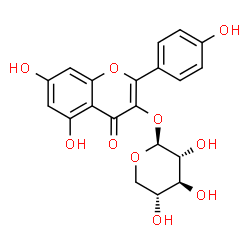 ChemSpider 2D Image | kaempferol 3-O-beta-D-xyloside | C20H18O10