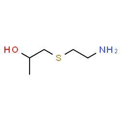 ChemSpider 2D Image | 1-[(2-Aminoethyl)sulfanyl]-2-propanol | C5H13NOS