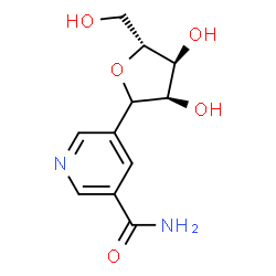 ChemSpider 2D Image | (1xi)-1,4-Anhydro-1-(5-carbamoyl-3-pyridinyl)-D-ribitol | C11H14N2O5