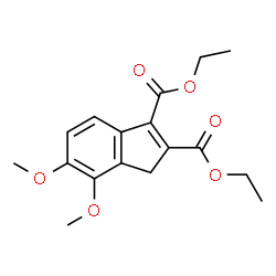 ChemSpider 2D Image | Diethyl 6,7-dimethoxy-1H-indene-2,3-dicarboxylate | C17H20O6