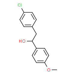 ChemSpider 2D Image | 2-(4-Chlorophenyl)-1-(4-methoxyphenyl)ethanol | C15H15ClO2