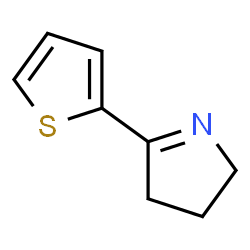ChemSpider 2D Image | 5-(2-Thienyl)-3,4-dihydro-2H-pyrrole | C8H9NS