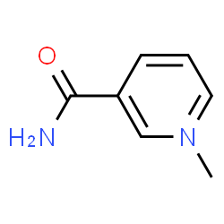 ChemSpider 2D Image | 1-methylpyridine-3-carboxamide | C7H9N2O