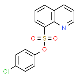 ChemSpider 2D Image | 4-Chlorophenyl 8-quinolinesulfonate | C15H10ClNO3S