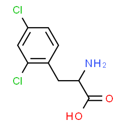 ChemSpider 2D Image | 2,4-Dichlorophenylalanine | C9H9Cl2NO2