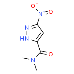 ChemSpider 2D Image | N,N-Dimethyl-3-nitro-1H-pyrazole-5-carboxamide | C6H8N4O3