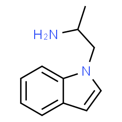 ChemSpider 2D Image | 1-(1H-Indol-1-yl)-2-propanamine | C11H14N2