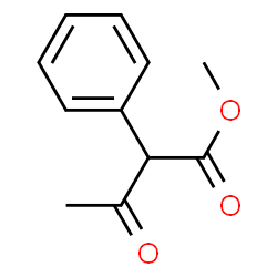 ChemSpider 2D Image | Methyl 2-phenylacetoacetate | C11H12O3