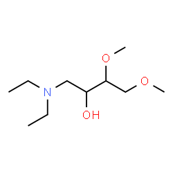 ChemSpider 2D Image | 1-(Diethylamino)-3,4-dimethoxy-2-butanol | C10H23NO3
