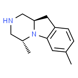 ChemSpider 2D Image | (4R,10aR)-4,7-Dimethyl-1,2,3,4,10,10a-hexahydropyrazino[1,2-a]indole | C13H18N2
