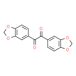 ChemSpider 2D Image | bis(2H-1,3-benzodioxol-5-yl)ethane-1,2-dione | C16H10O6