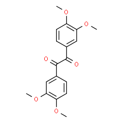 ChemSpider 2D Image | 1,2-Bis(3,4-dimethoxyphenyl)-1,2-ethanedione | C18H18O6