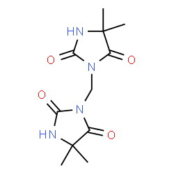 ChemSpider 2D Image | 3,3'-Methylenebis(5,5-dimethyl-2,4-imidazolidinedione) | C11H16N4O4