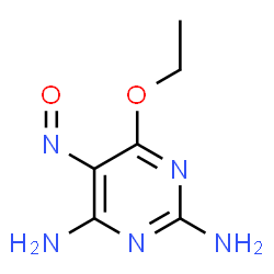 ChemSpider 2D Image | 6-Ethoxy-5-nitroso-2,4-pyrimidinediamine | C6H9N5O2