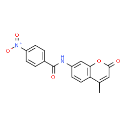ChemSpider 2D Image | N-(4-Methyl-2-oxo-2H-chromen-7-yl)-4-nitrobenzamide | C17H12N2O5