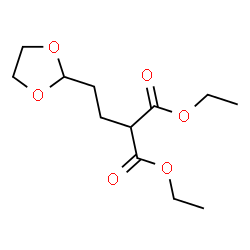 ChemSpider 2D Image | Diethyl [2-(1,3-dioxolan-2-yl)ethyl]malonate | C12H20O6