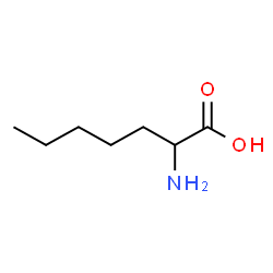ChemSpider 2D Image | 2-Aminoheptanoic acid | C7H15NO2