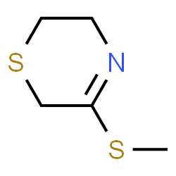 ChemSpider 2D Image | 5-(Methylsulfanyl)-3,6-dihydro-2H-1,4-thiazine | C5H9NS2
