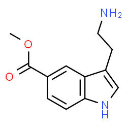 ChemSpider 2D Image | Methyl 3-(2-aminoethyl)-1H-indole-5-carboxylate | C12H14N2O2