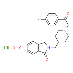 ChemSpider 2D Image | Roluperidone Hydrochloride | C22H28ClFN2O4