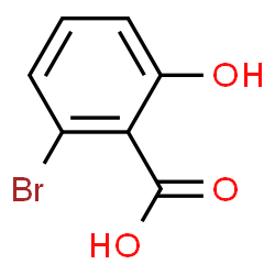 ChemSpider 2D Image | 2-Bromo-6-hydroxybenzoic acid | C7H5BrO3