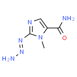 ChemSpider 2D Image | (2Z)-3-Methyl-2-(2-triazen-1-ylidene)-2,3-dihydro-1H-imidazole-4-carboxamide | C5H8N6O