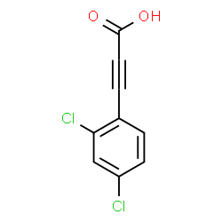 ChemSpider 2D Image | 3-(2,4-Dichlorophenyl)-2-propynoic acid | C9H4Cl2O2