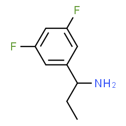 ChemSpider 2D Image | 1-(3,5-Difluorophenyl)propylamine | C9H11F2N