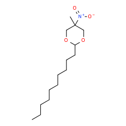 ChemSpider 2D Image | 2-Decyl-5-methyl-5-nitro-1,3-dioxane | C15H29NO4
