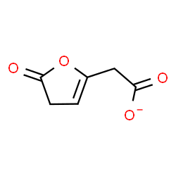 ChemSpider 2D Image | 2,3-dihydro-2-oxofuran-5-acetate | C6H5O4