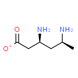 ChemSpider 2D Image | (3S,5S)-3,5-Diaminocaproate | C6H13N2O2