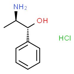 ChemSpider 2D Image | (-)-Norpseudoephedrine hydrochloride | C9H14ClNO