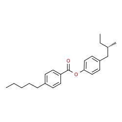 ChemSpider 2D Image | (2S)-methylbutylphenyl pentylbenzoate | C23H30O2