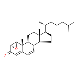 ChemSpider 2D Image | (1alpha,2alpha)-1,2-Epoxycholesta-4,6-dien-3-one | C27H40O2