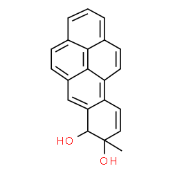 ChemSpider 2D Image | 8-Methyl-7,8-dihydrobenzo[pqr]tetraphene-7,8-diol | C21H16O2