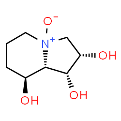 ChemSpider 2D Image | (1R,2S,8S,8aS)Octahydro-1,2,8-indolizinetriol 4-oxide | C8H15NO4