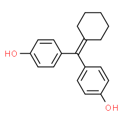ChemSpider 2D Image | Cyclofenil diphenol | C19H20O2