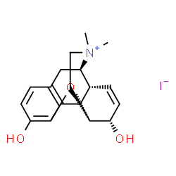 ChemSpider 2D Image | morphine methiodide | C18H22INO3