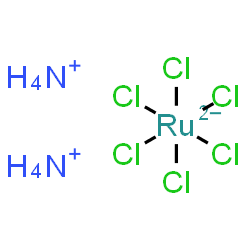 ChemSpider 2D Image | DIAMMONIUM HEXACHLORORUTHENATE | H8Cl6N2Ru