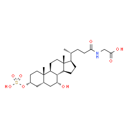 ChemSpider 2D Image | sulfoglycochenodeoxycholic acid | C26H43NO8S