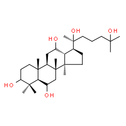 ChemSpider 2D Image | Dammarane-3,6,12,20,25-pentol | C30H54O5