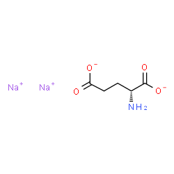ChemSpider 2D Image | Disodium (2R)-2-aminopentanedioate | C5H7NNa2O4