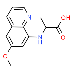 ChemSpider 2D Image | N-(6-Methoxy-8-quinolinyl)alanine | C13H14N2O3