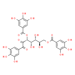 ChemSpider 2D Image | 1,2,6-Trigalloylglucose | C27H24O18
