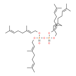 ChemSpider 2D Image | Tetrakis[(2E)-3,7-dimethyl-2,6-octadien-1-yl] diphosphate | C40H68O7P2