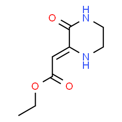 ChemSpider 2D Image | Ethyl (2Z)-(3-oxo-2-piperazinylidene)acetate | C8H12N2O3