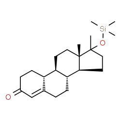 ChemSpider 2D Image | 17-Methyl-17-[(trimethylsilyl)oxy]estr-4-en-3-one | C22H36O2Si